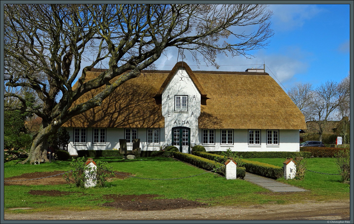 Reetdachhaus in Morsum auf Sylt. (15.04.2017)