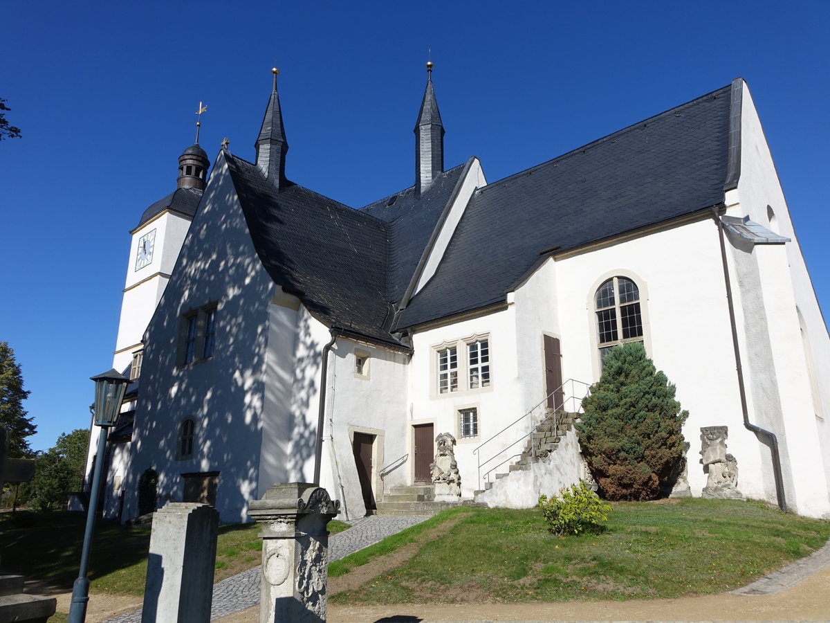 Reinhardtsgrimma, evangelische Kirche, erbaut 1742 durch Andreas Hnigen (04.10.2020)