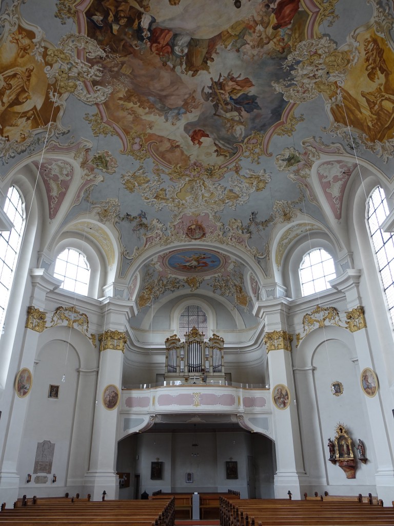 Reinstetten, Orgelempore der St. Urban Kirche (24.01.2016)