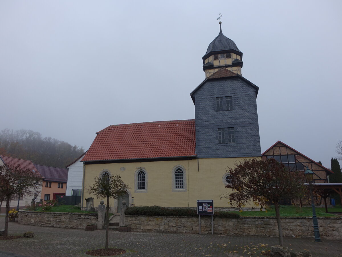 Reiser, evangelische St. Johannes Kirche, erbaut 1693 (14.11.2022)