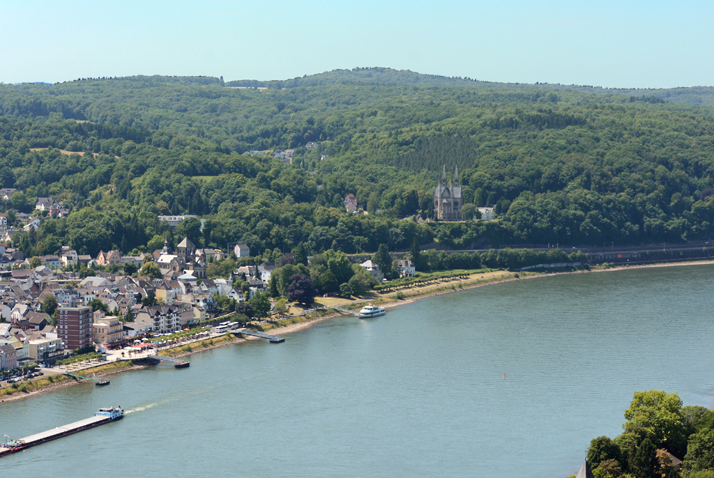 Remagen am Rhein mit Appolinariskirche - 03.07.2014