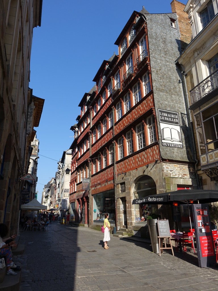 Rennes, Huser in der Rue St. Georges (16.07.2015)