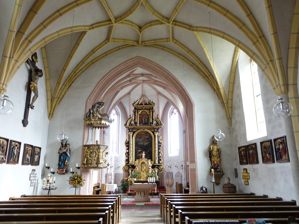 Reutern, Innenraum der kath. Pfarrkirche St. Valentin (20.10.2018)