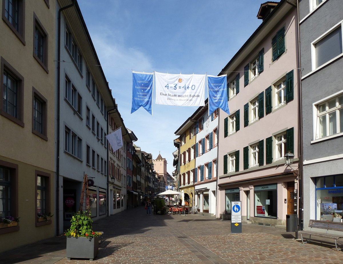 Rheinfelden AG, Blick in die Marktgasse, Mai 2017 