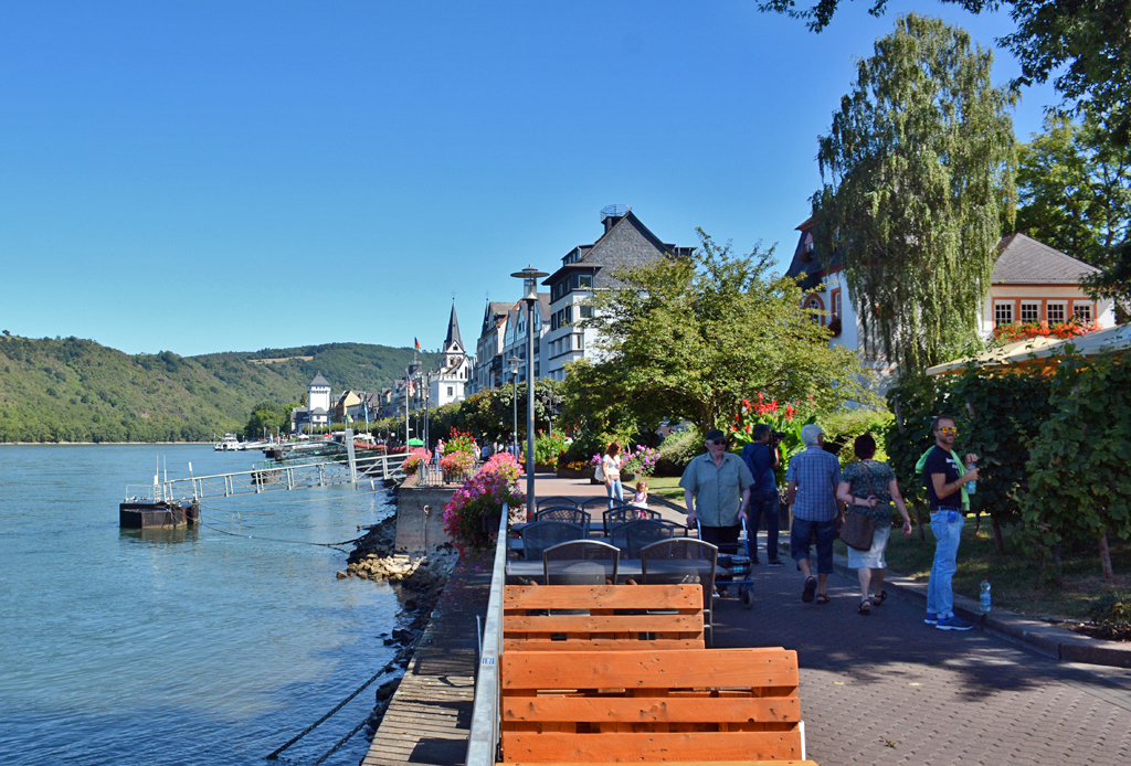 Rheinufer-Promenade in Boppard - 23.08.2016