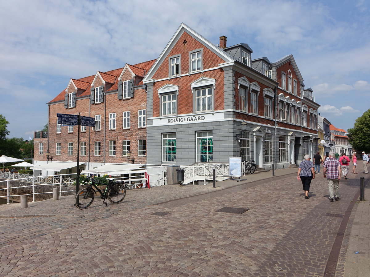 Ribe, Kolvigs Gaard Gebude in der Mellemdammen Strae (09.06.2018)