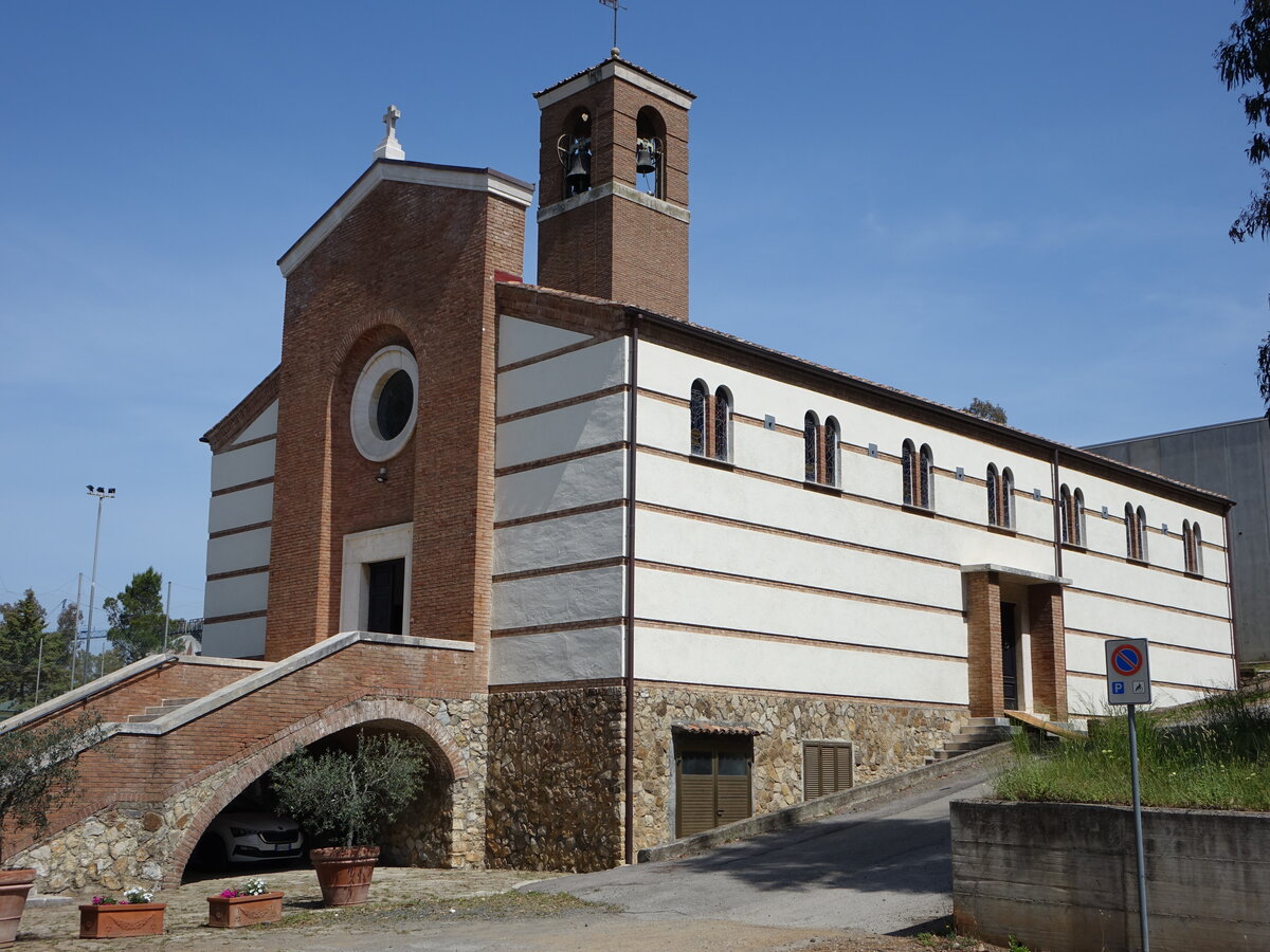 Ribolla, Pfarrkirche St. Agostino in der Via Montemassi (22.05.2022)