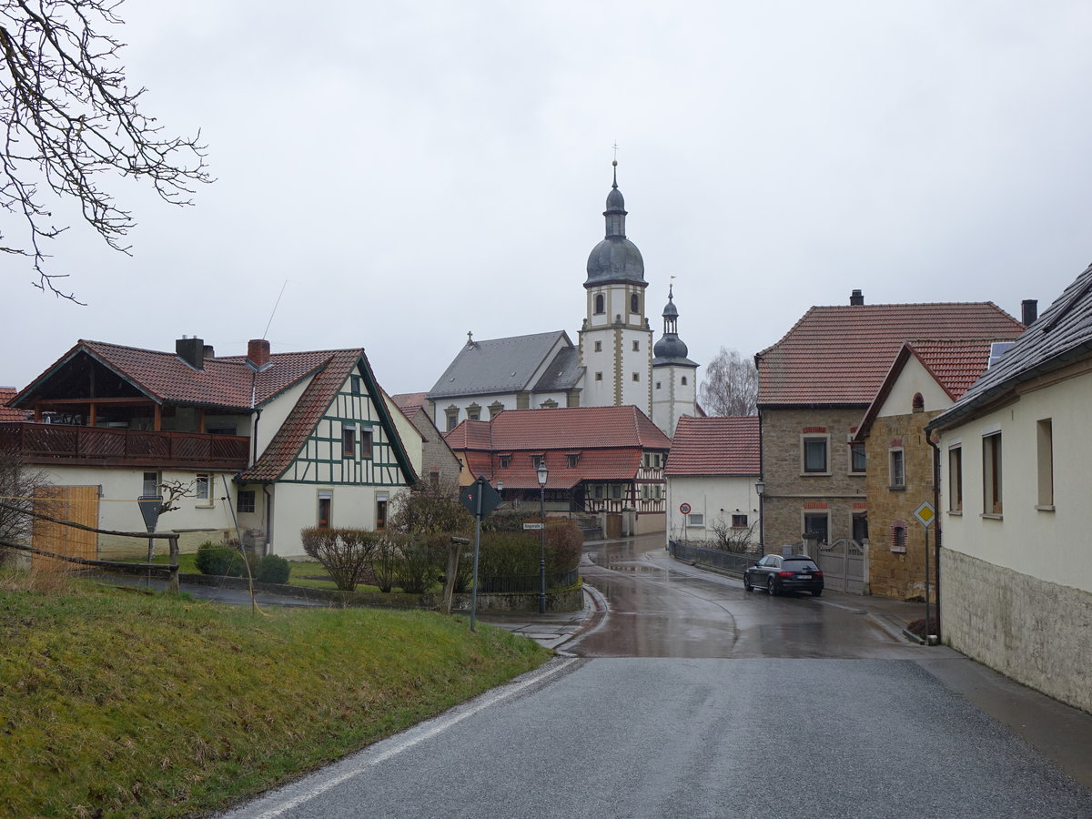 Riedbach-Mechenried, St. Nikolaus Kirche in der Kirchgasse (25.03.2016)