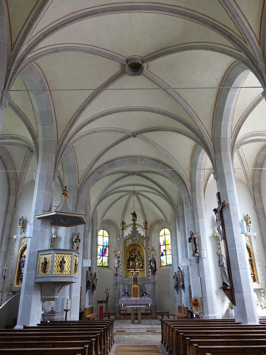 Riedering, Innenraum der Maria Himmelfahrt Kirche (03.07.2016)