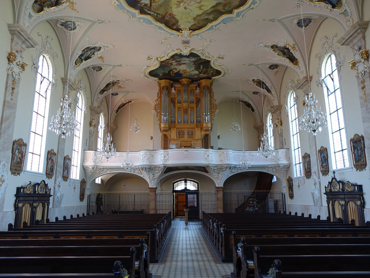 Riegel am Kaiserstuhl, Orgel in der Pfarrkirche St. Martin (14.08.2016)