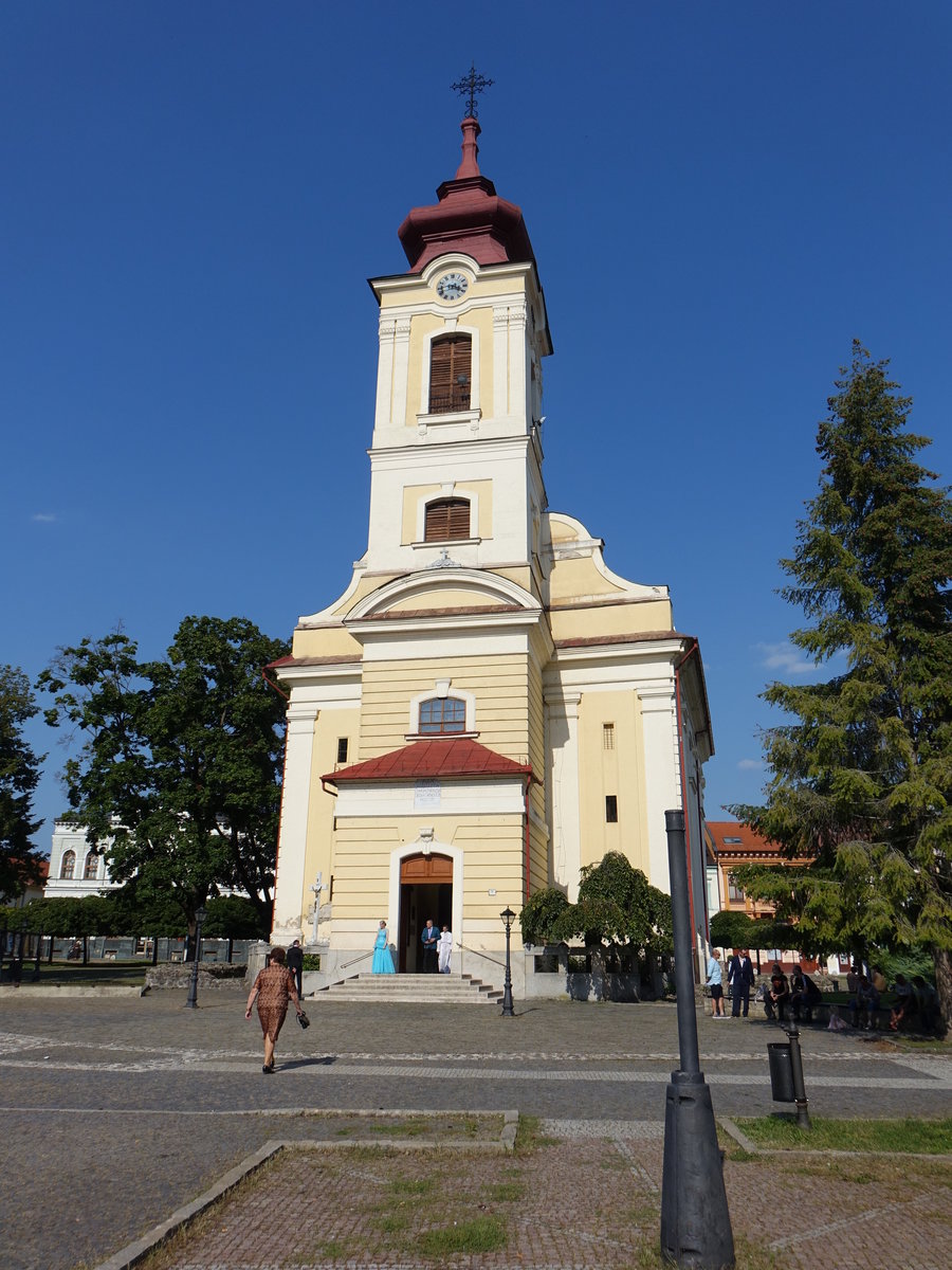 Rimavska Sobota / Grosteffelsdorf, kath. St. Johannes Kirche, erbaut von 1774 bis 1790 (29.08.2020)
