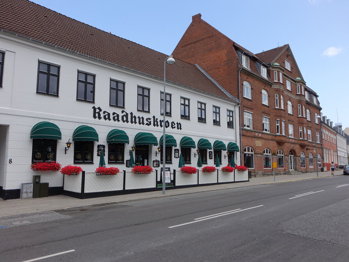 Ringsted, Gasthaus Radhuskroen in der St. Bendts Gade (22.07.2021)