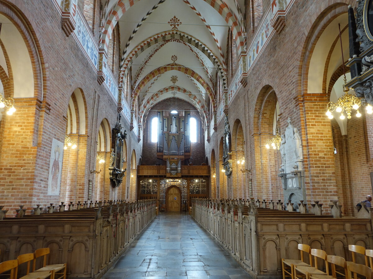 Ringsted, Orgelempore in der evangelischen St. Bendts Kirche (22.07.2021)