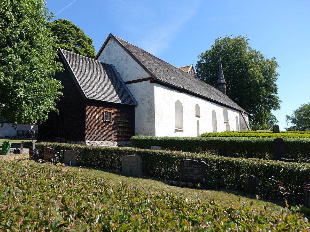 Risinge Gamla Kyrka, erbaut im 11. Jahrhundert, Gewlbe 13. Jahrhundert (14.06.2016)