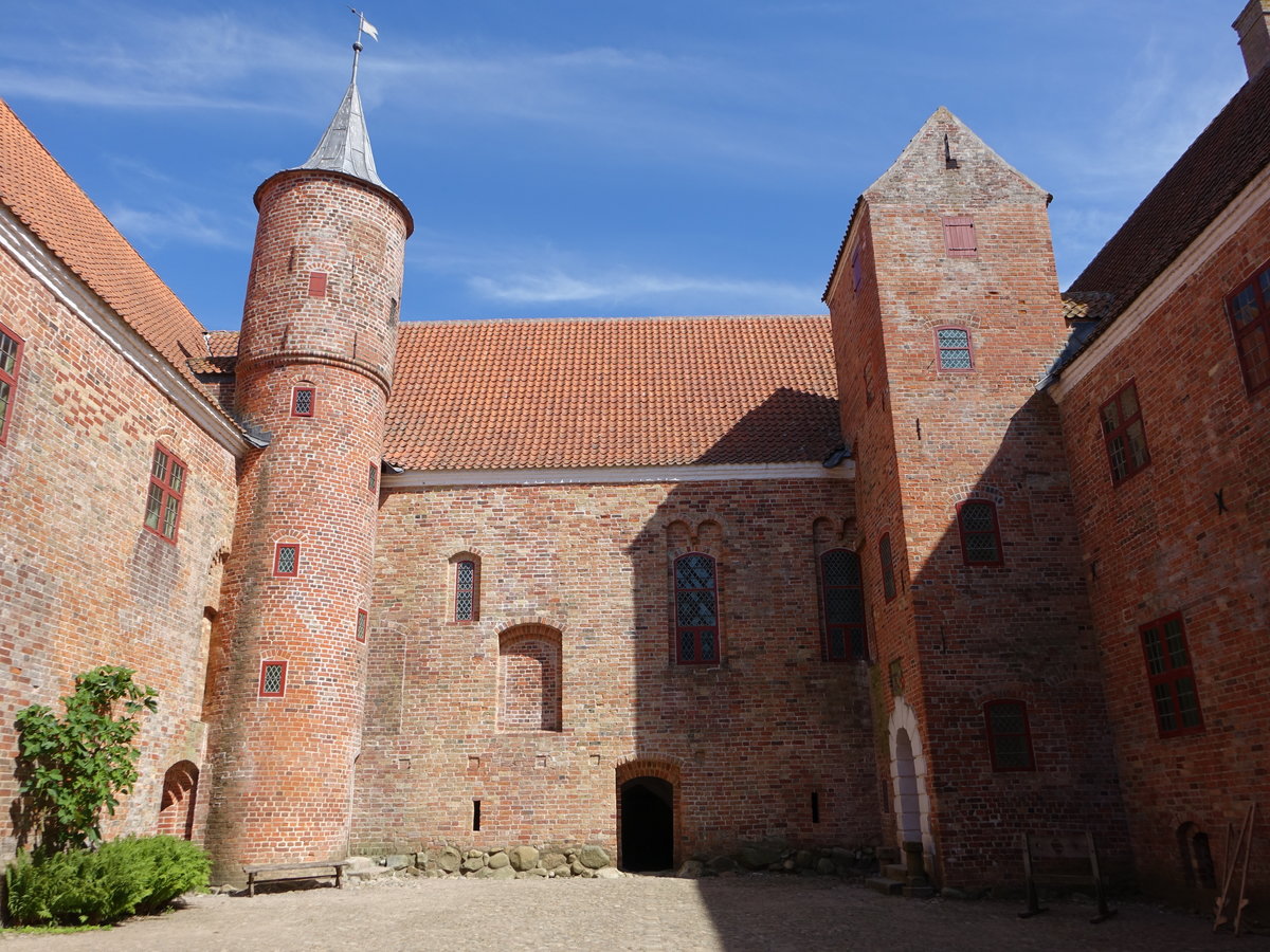 Rodding, Innenhof der Burg Spttrup, erbaut von Niels Buggesen Bugge (08.06.2018)