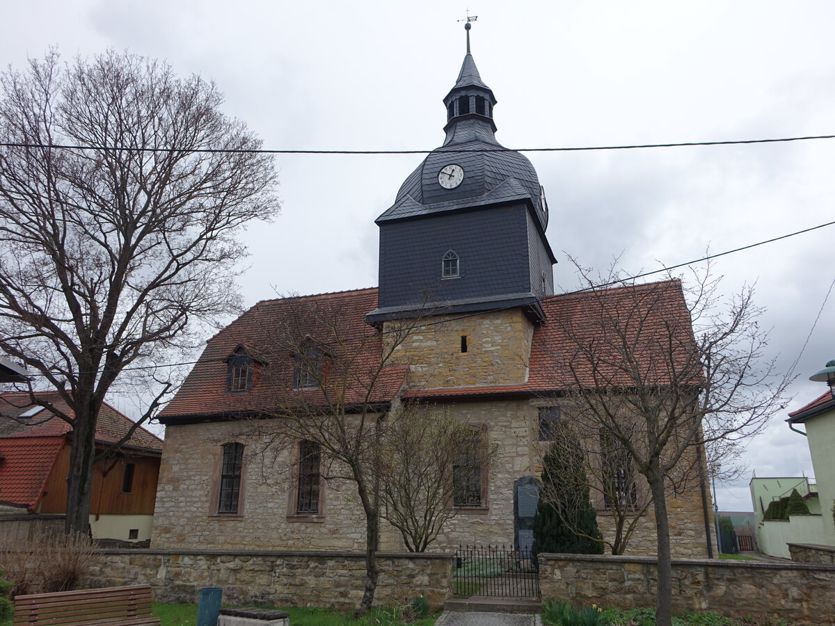 Rdigsdorf, evangelische Dorfkirche, erbaut 1620 (26.03.2023)
