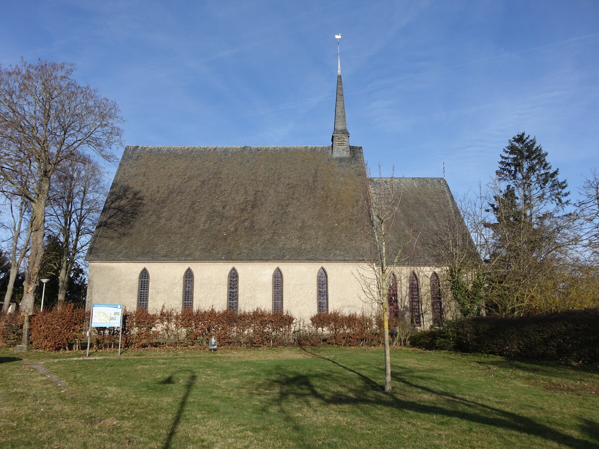 Roes, Schwanenkirche, erbaut von 1950 bis 1952 (27.12.2025)
