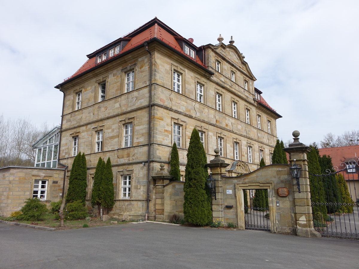 Rokoko Schloss Gleusdorf, erbaut im 18. Jahrhundert durch Josef Greising (09.04.2018)