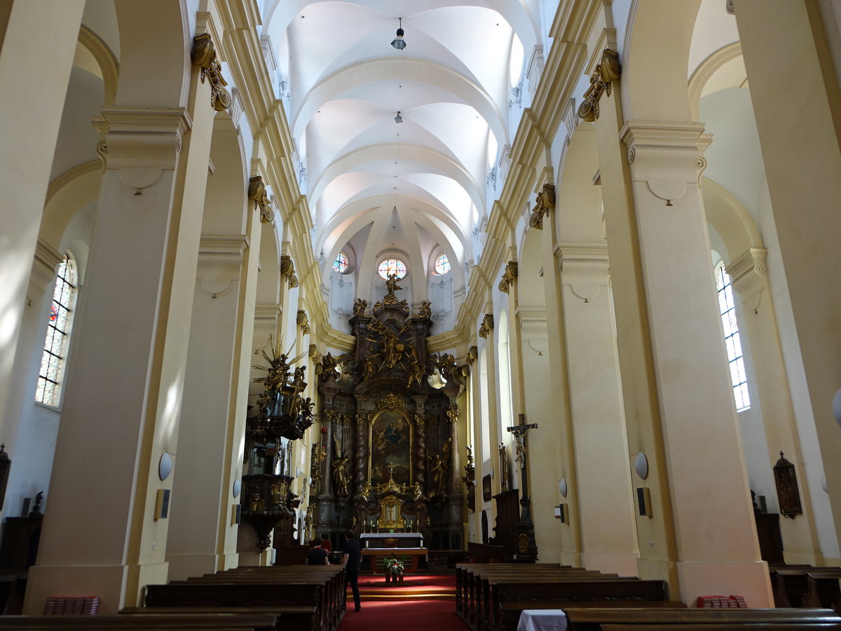 Rokycany / Rokitzan, barocker Hochaltar in der Marienkirche (06.07.2019)
