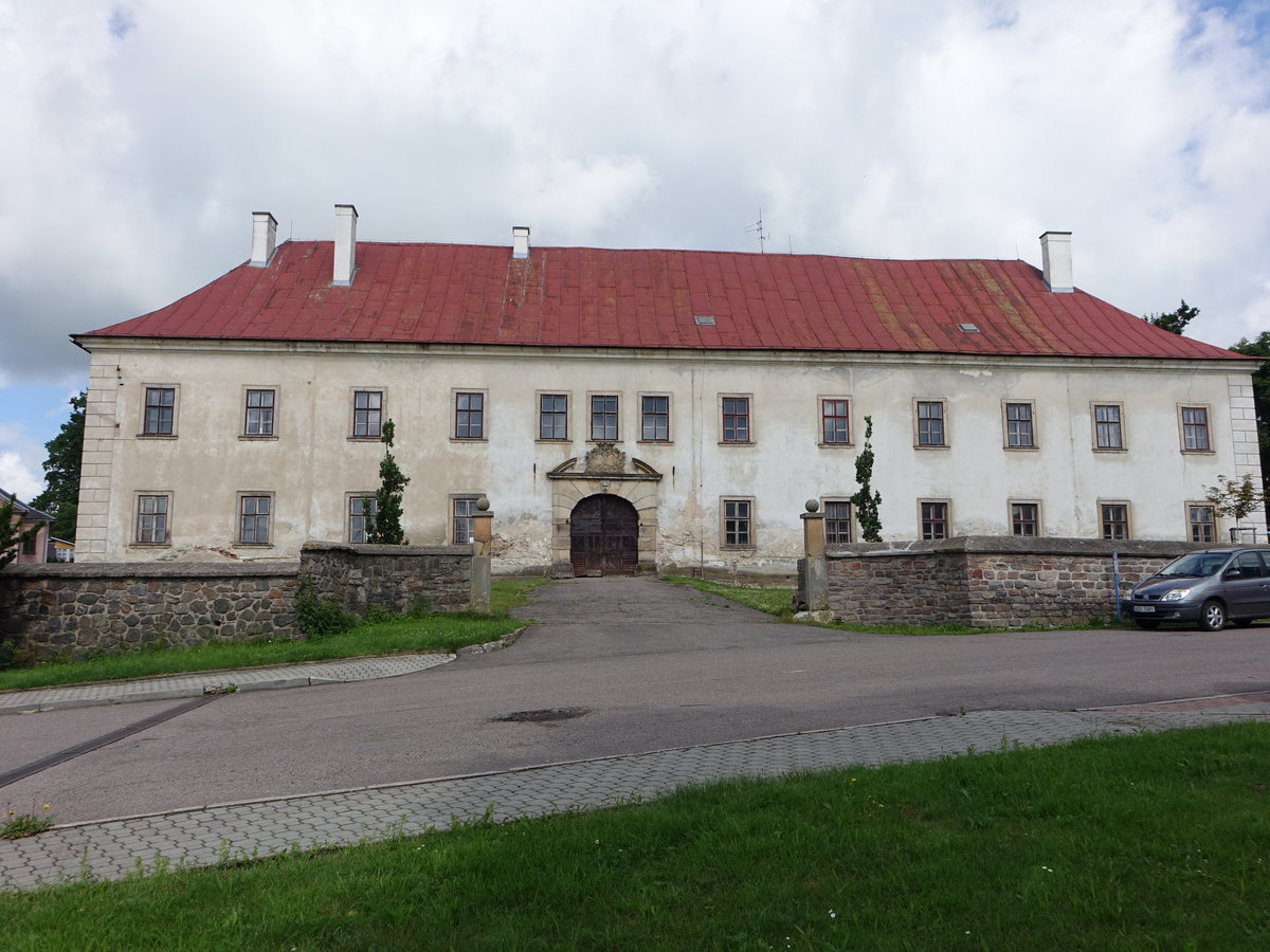 Rokytnice v Orlickych / Rokitnitz im Adlergebirge, Schloss am Marktplatz  (30.06.2020)