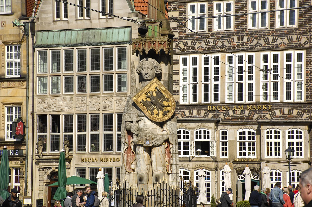 Roland, Am Markt, Bremen.

Aufnahmedatum: 3. Mai 2014.