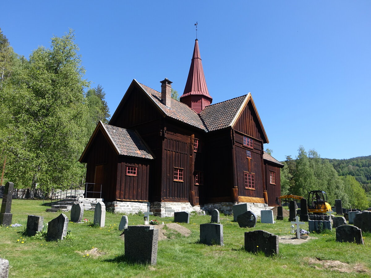 Rollag, evangelische Kirche, erbaut bis 1460 (30.05.2023)