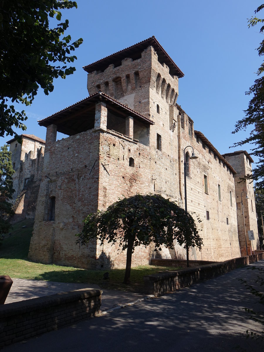 Romano di Lombardia, Castello, erbaut im 12. Jahrhundert (29.09.2018)