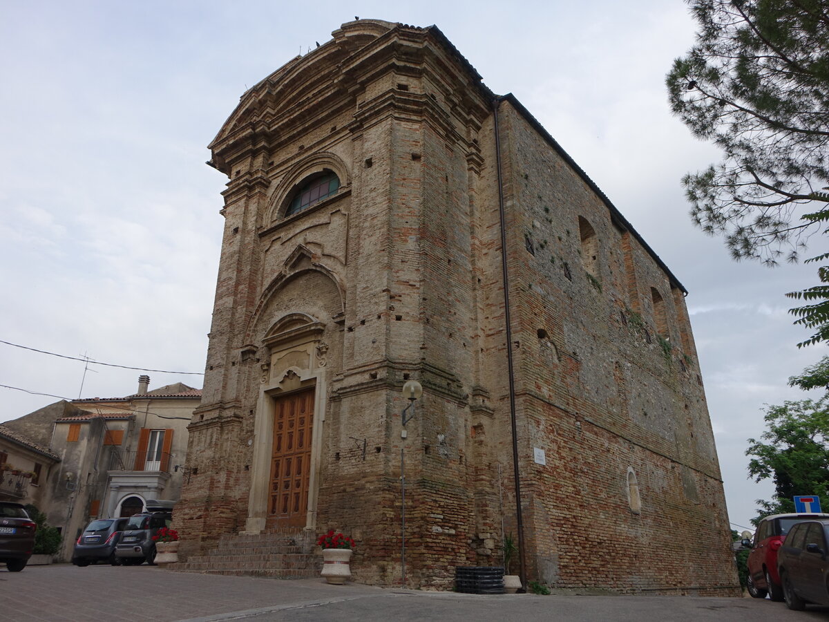 Rosciano, Pfarrkirche St. Maria Arabona, erbaut ab 1208 (26.05.2022)
