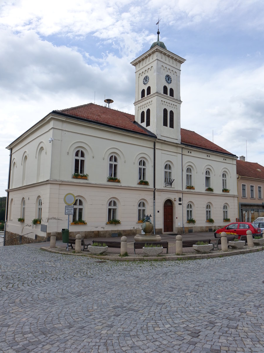 Rosice/ Rossitz, Rathaus von 1851 am Palackeho Namesti (30.05.2019)