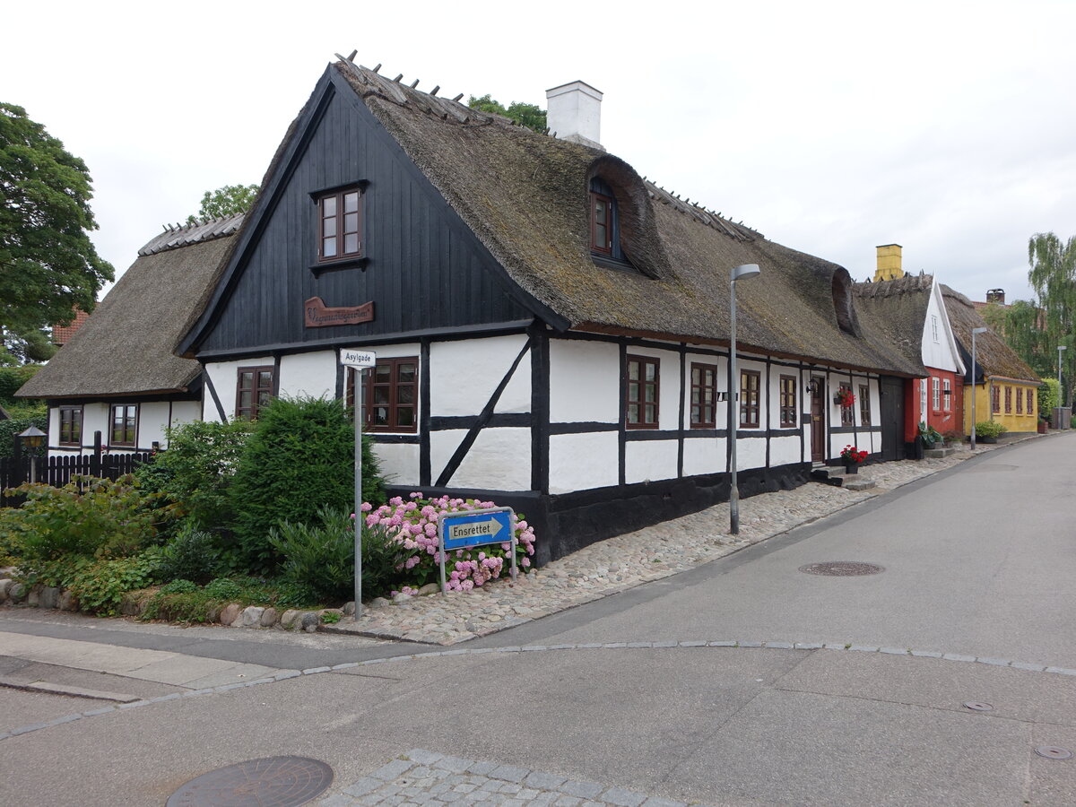 Roskilde, Fachwerkhuser in der Asylgade Strae (21.07.2021)