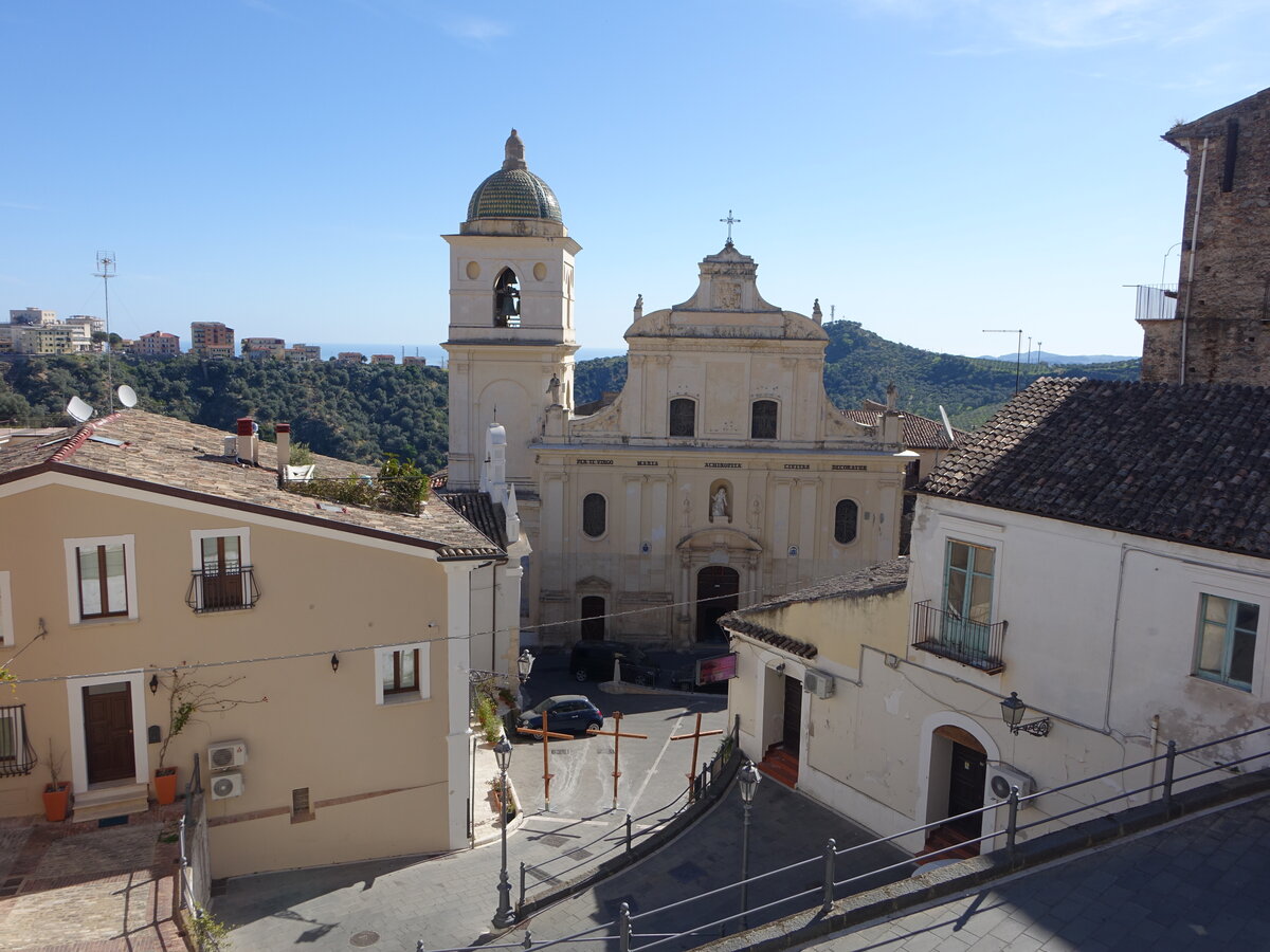 Rossano Calabro, Kathedrale St. Maria Achiropita, erbaut im 12. Jahrhundert (07.04.2024)