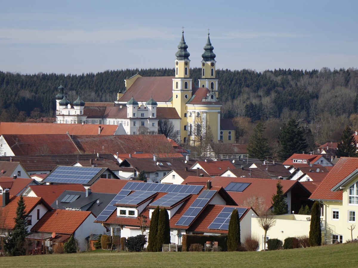 Rot a. d. Rot, Klosterkirche St. Verena, erbaut von 1783 bis 1786 (29.01.2016)