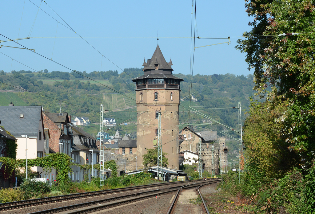  Roter Turm , auch  Haags Turm  genannt, in Oberwesel - 17.09.2014