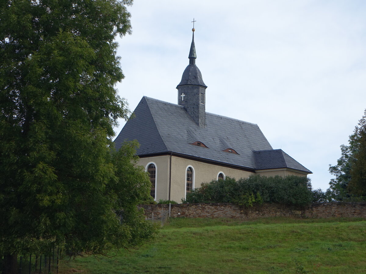 Rothenfurth, evangelische Kirche, erbaut um 1320 (18.09.2023)