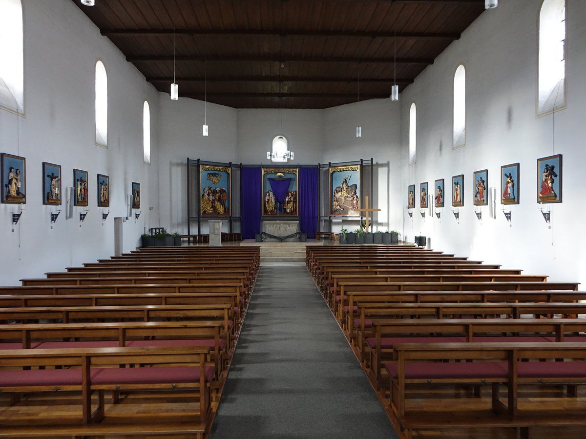 Rothenkirchen, Innenraum der kath. Pfarrkirche St. Bartholomus (14.04.2017)