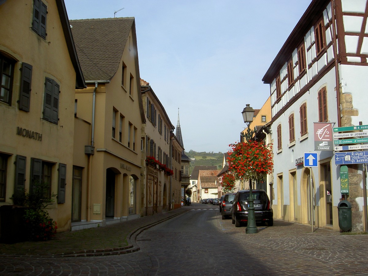 Rouffach, Huser in der Rue de la Prevote (05.10.2014)