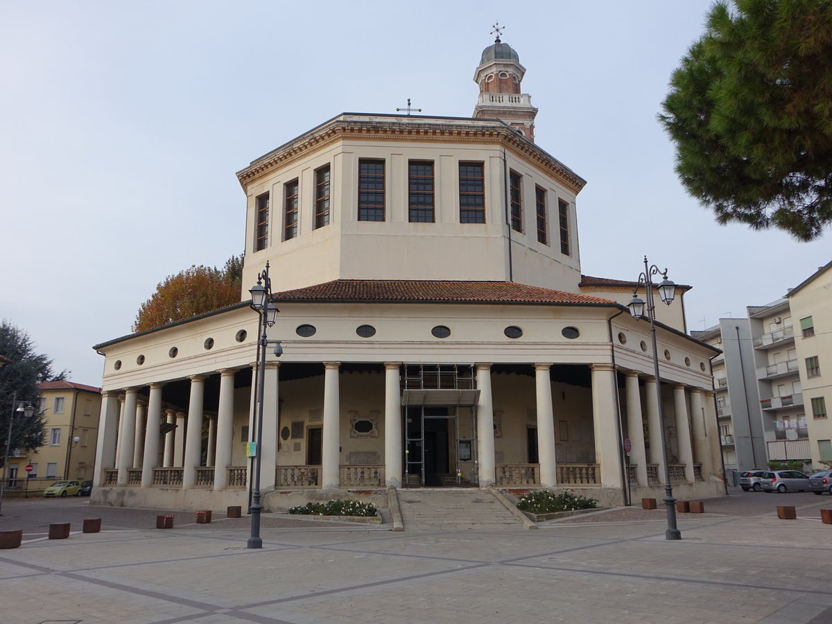 Rovigo, Chiesa della Beata Vergine del Soccorso, Piazza XX Settembre, erbaut von 1594 bis 1602 durch F. Zamberlan (29.10.2017)