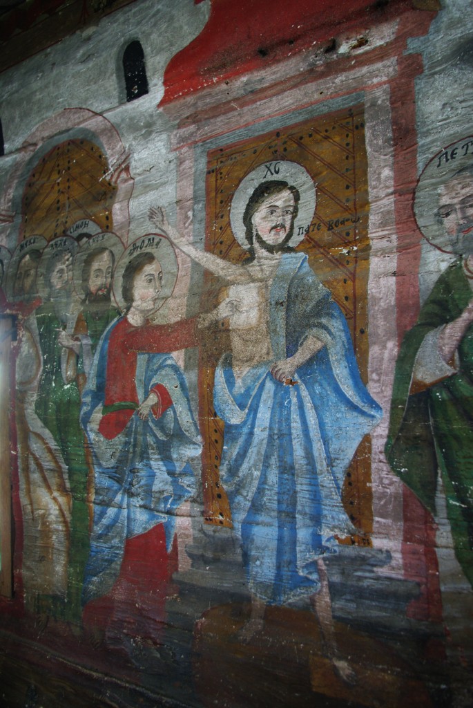 Rozavlea, Fresken in der St. Michael Kirche von 1720 (03.08.2009)