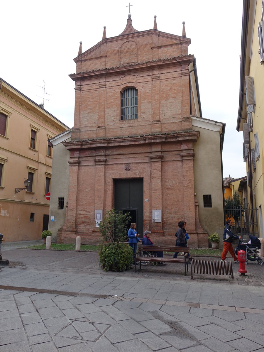 Rubiera, Kirche SS. Annuziata, erbaut von 1710 bis 1713 (09.10.2016)