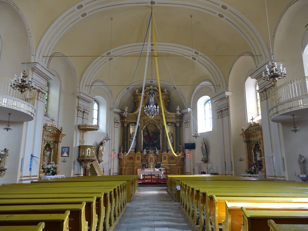 Rudziczka / Riegersdorf, klassizistischer Innenraum der Dreifaltigkeitskirche (12.09.2021)