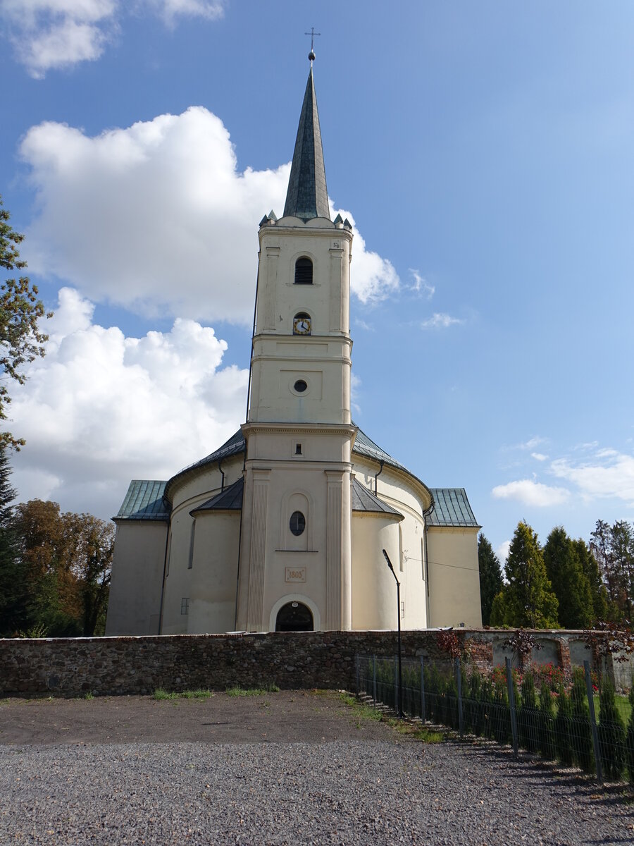 Rudziczka / Riegersdorf, Pfarrkirche Zur Heiligen Dreifaltigkeit, erbaut von 1801 bis 1803 (12.09.2021)