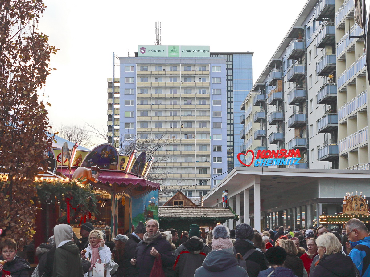 Rckblick auf den Weihnachtsmarkt von Chemnitz am 01. Dezember 2018.