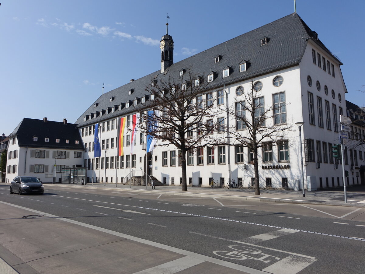 Rsselsheim, Rathausgebude am Marktplatz (20.03.2022)