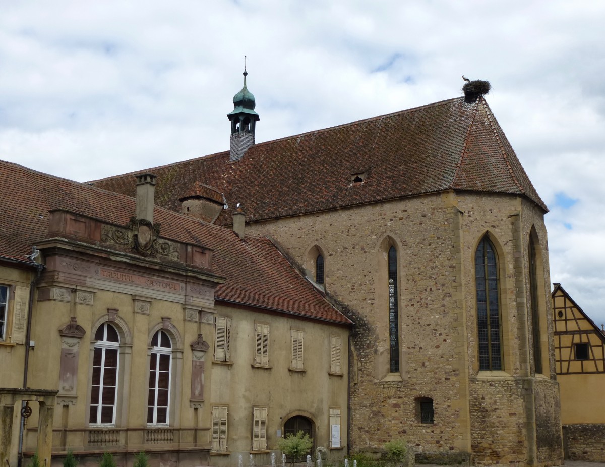 Rufach (Rouffach), die Kloster-Kirche der Franziskaner aus dem 15.Jahrhundert, Juni 2013