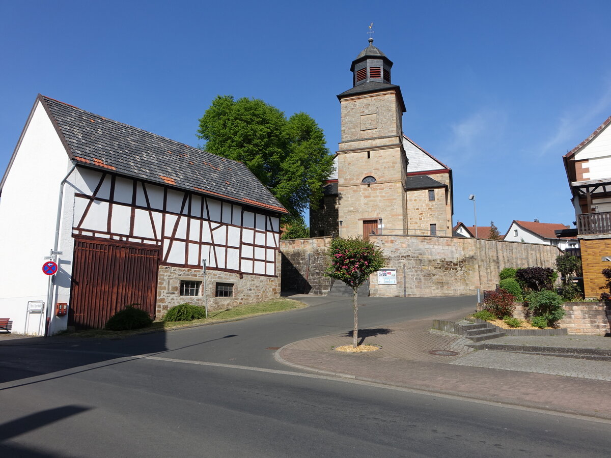 Ruhlkirchen, kath. Pfarrkirche St. Michael, erbaut von 1820 bis 1824 (15.05.2022)