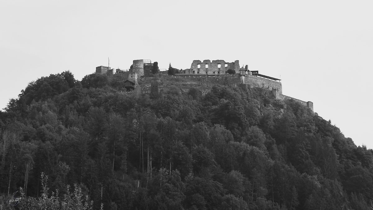 Ruine der Felsenburg Landskron nordstlich von Villach. (August 2019)