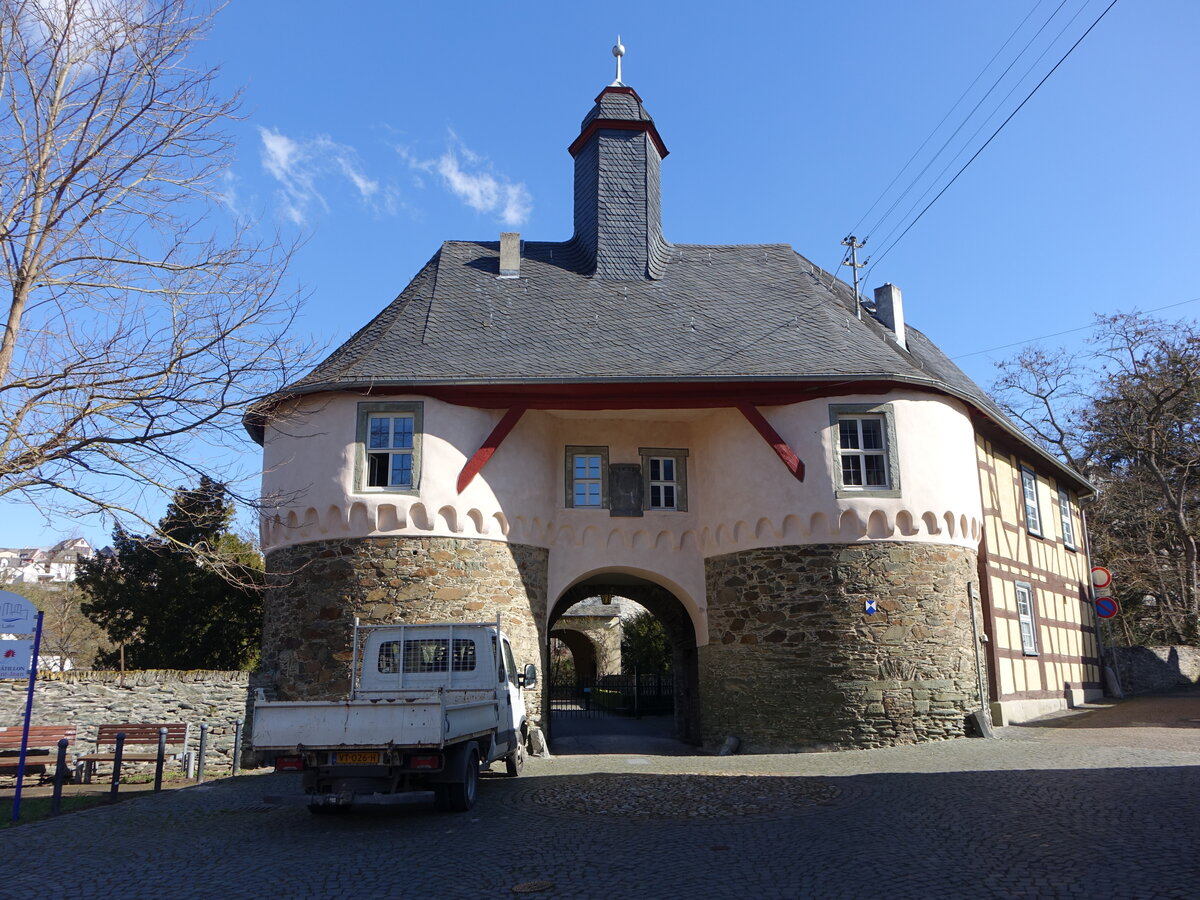 Runkel, ueres Burgtor am Schlossplatz (19.03.2022)