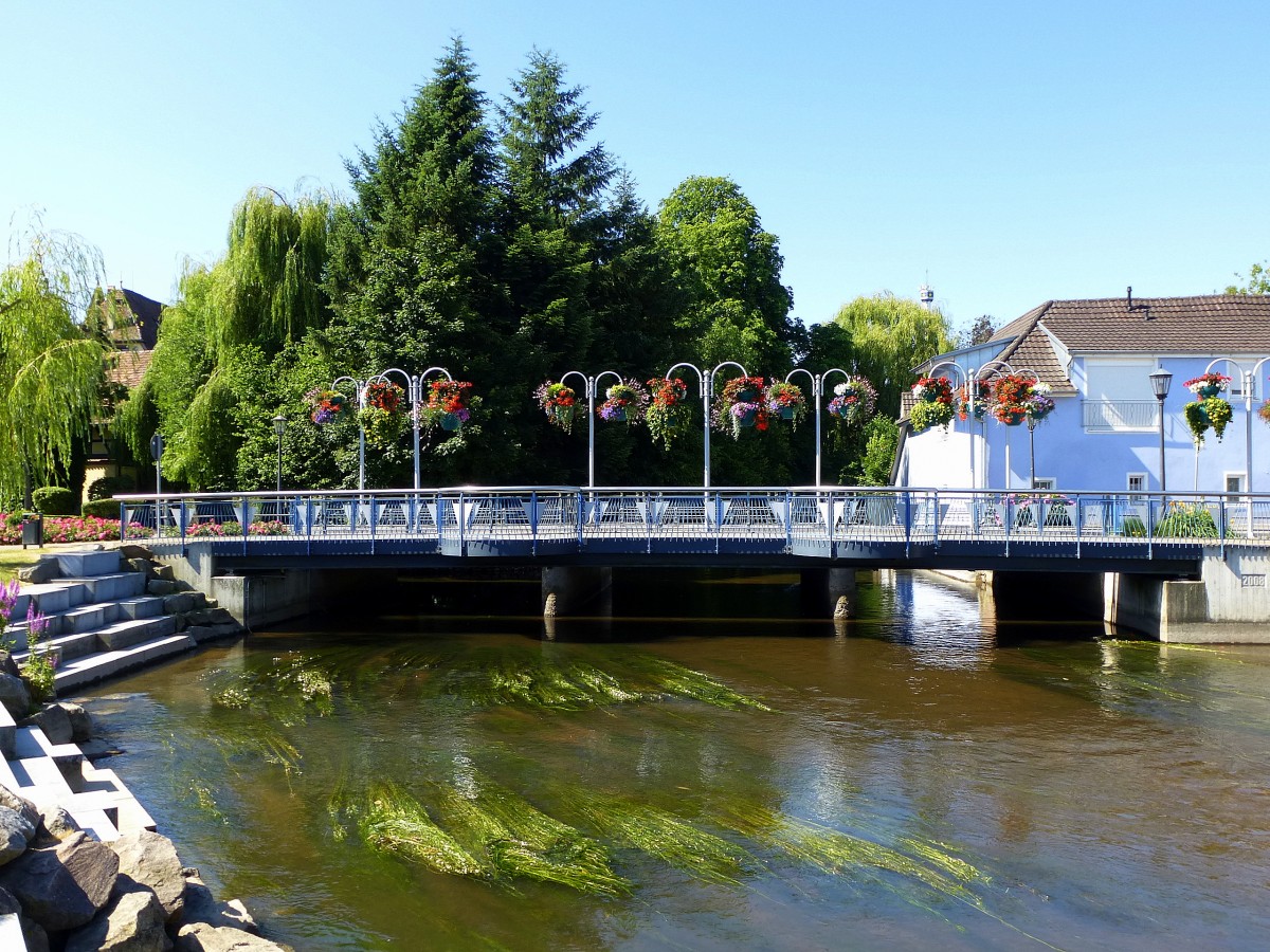 Rust, die Brcke ber die Elz, Juli 2014