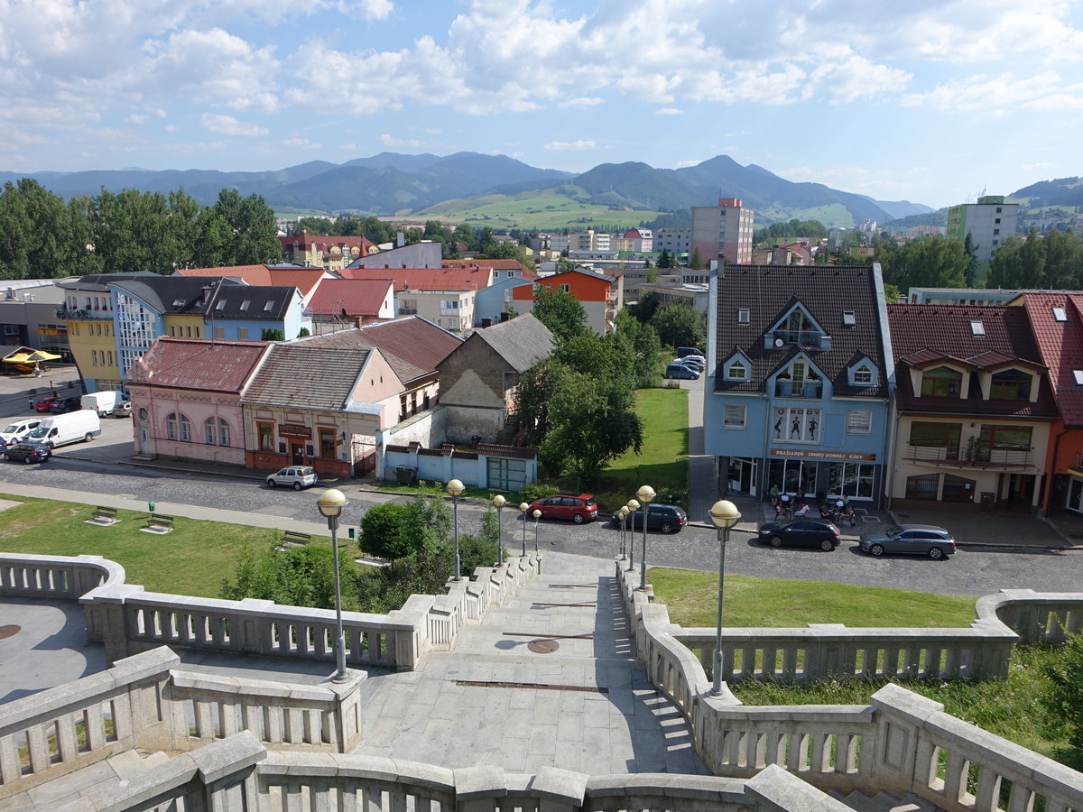 Ruzomberok / Rosenberg, Tmave Treppe zur Podhora Strae (06.08.2020)