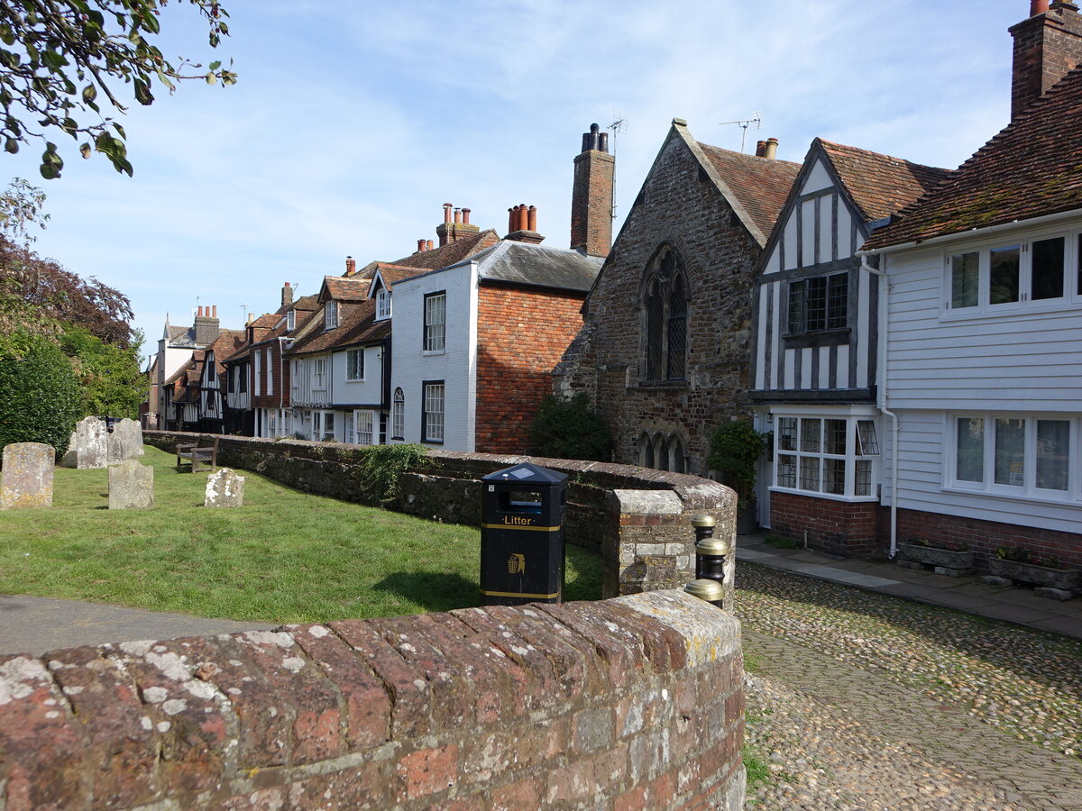 Rye, historische Huser am Church Square (03.09.2023)